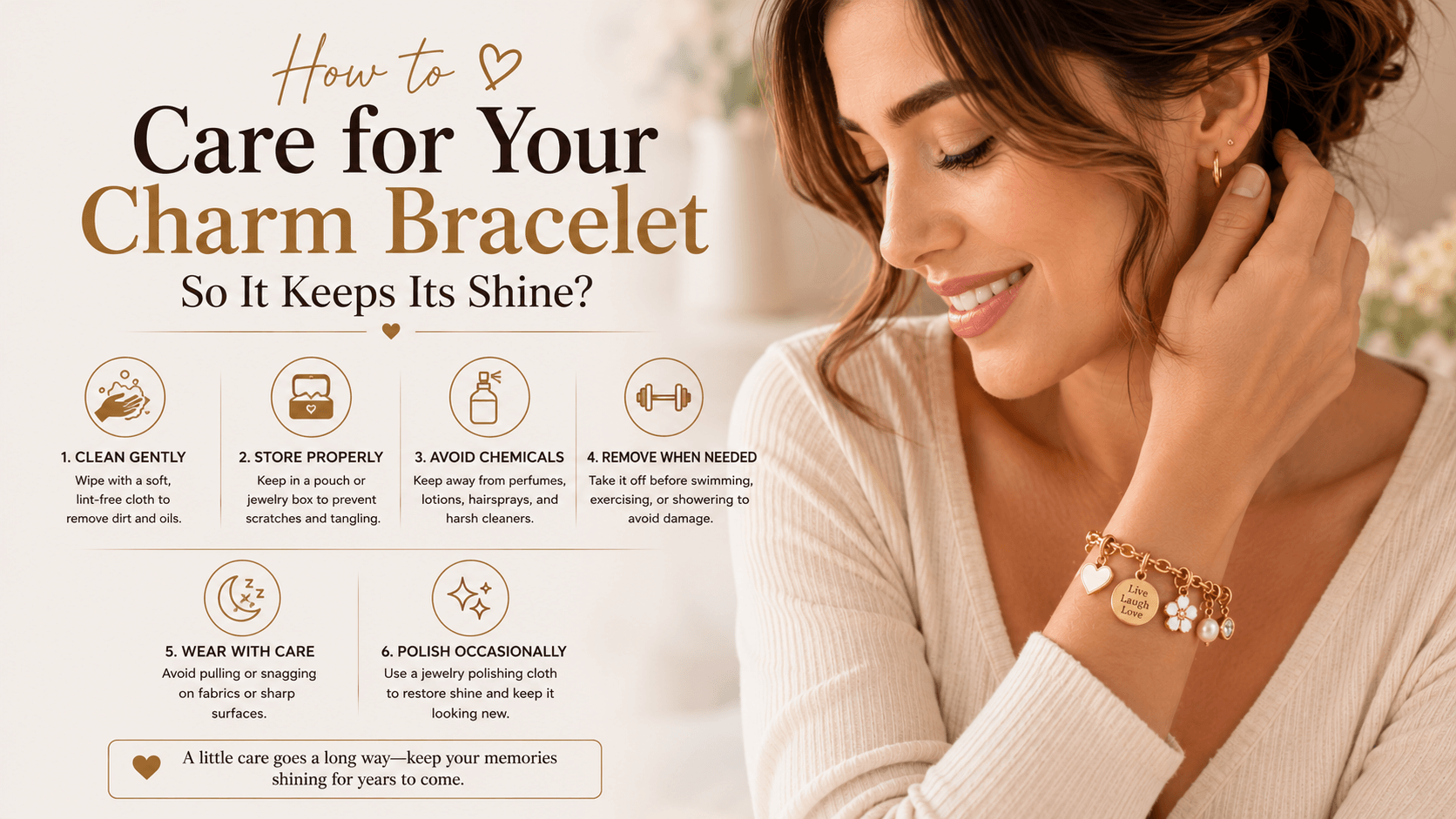 How to Care for Your Charm Bracelet So It Keeps Its Shine