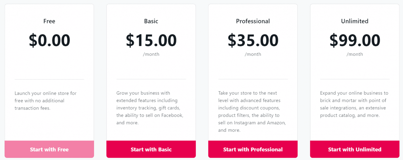 Yola addons pricing plans