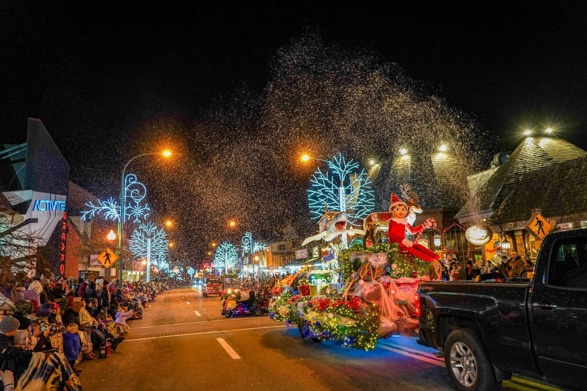 Gatlinburg’s 50th Fantasy of Lights Christmas Parade Shines Bright with Star Power and Holiday Magic