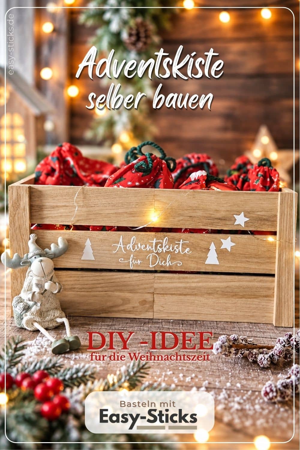 DIY-Idee zu Weihnachten - Adventskiste selber bauen