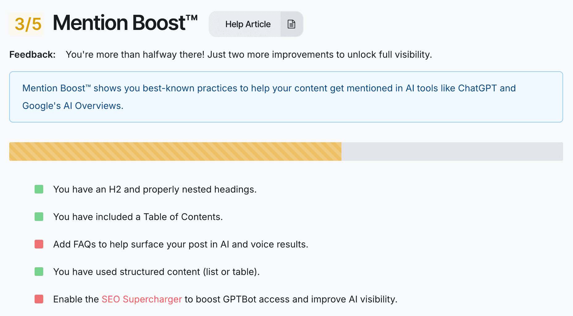 BigCommerce Catalyst blog: Mention Boost™ score overview