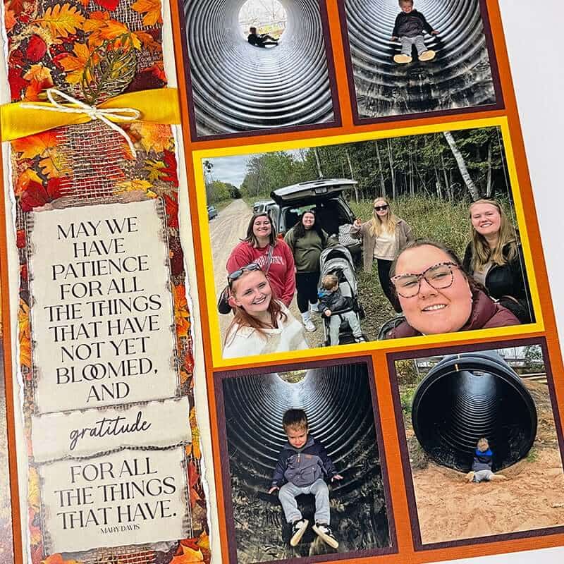 Autumn Glow Page Kit Tour—Before and after photos.