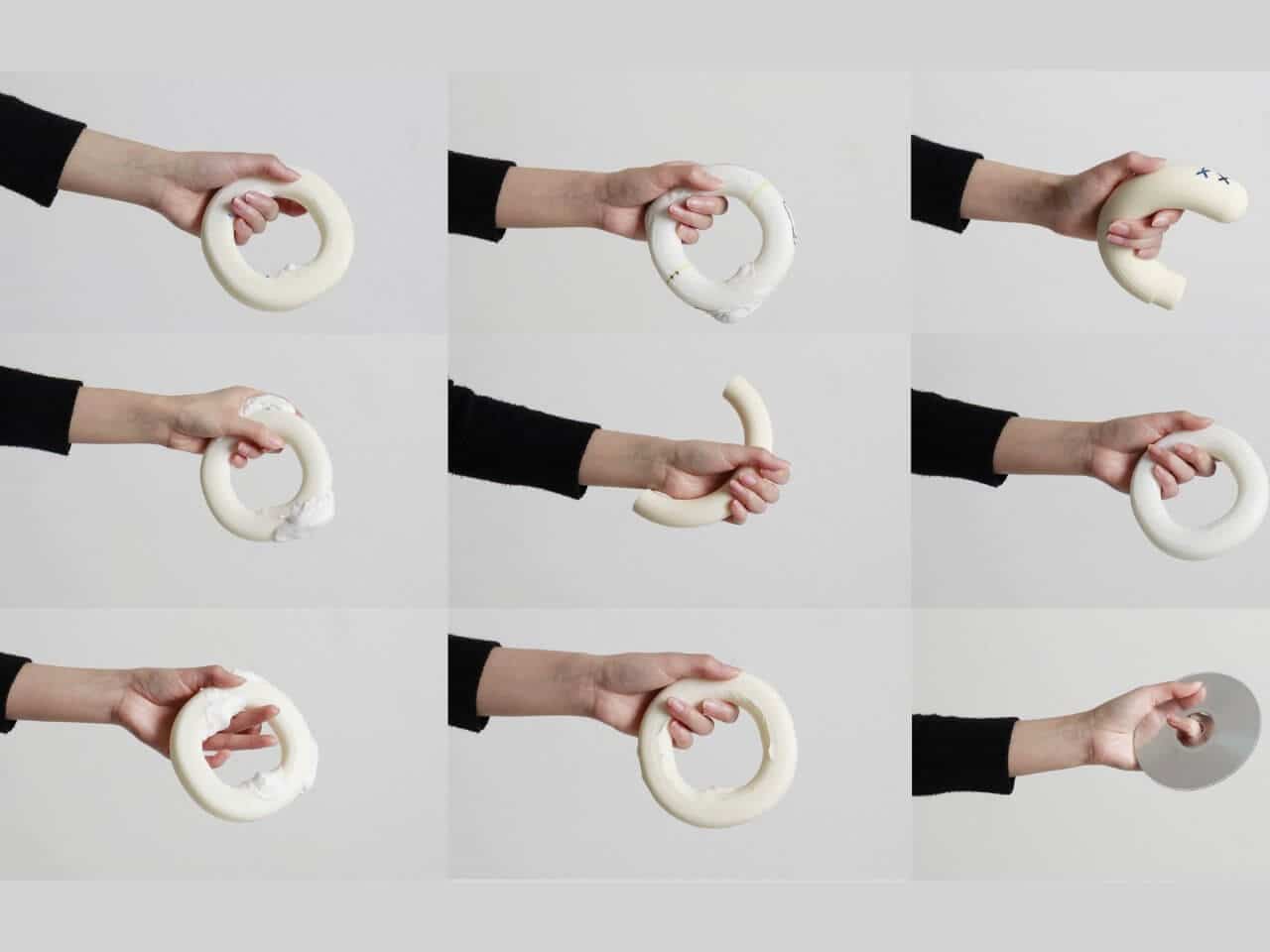 Ring-shaped controller displaying controls