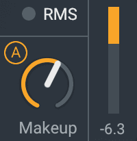 Makeup gain settings