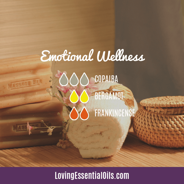 Emotional Wellness diffuser blend with copaiba, bergamot and frankincense