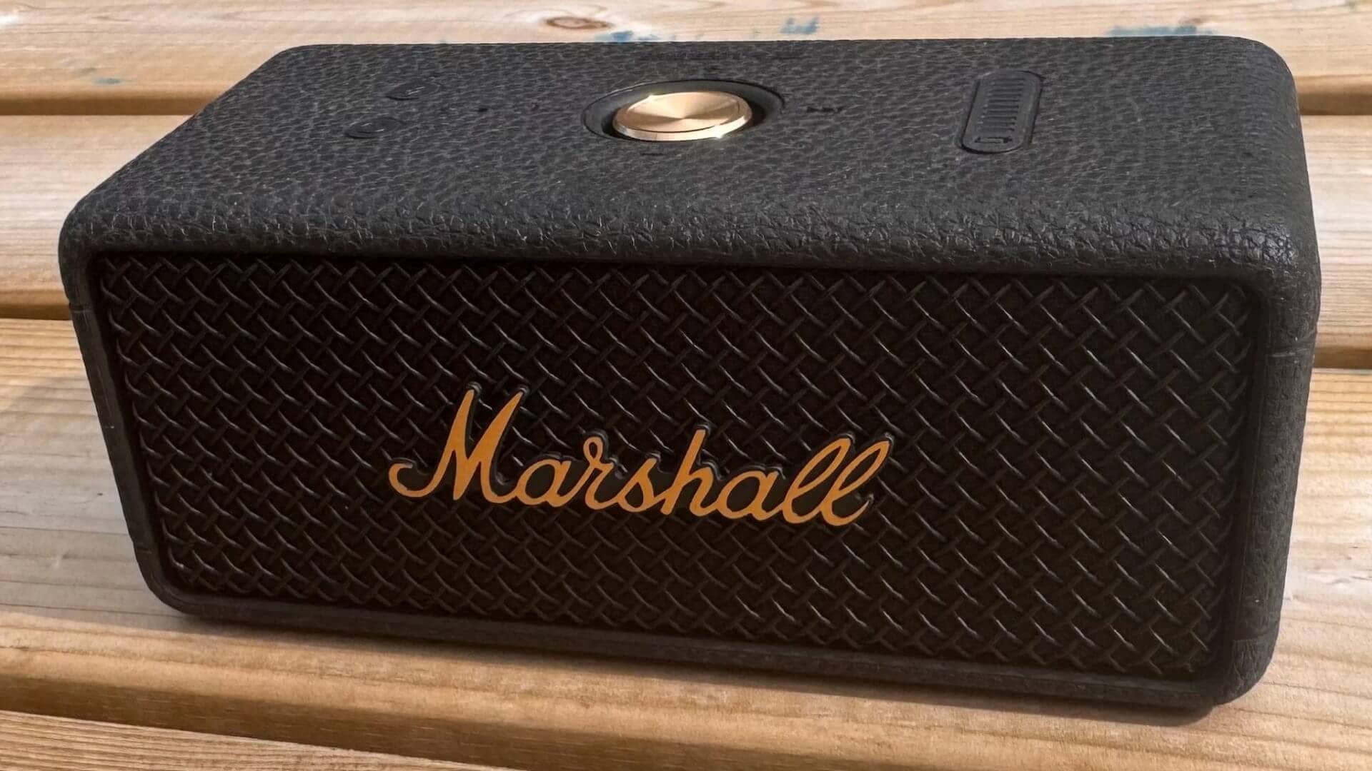 Iconic Marshall design instantly recognizable