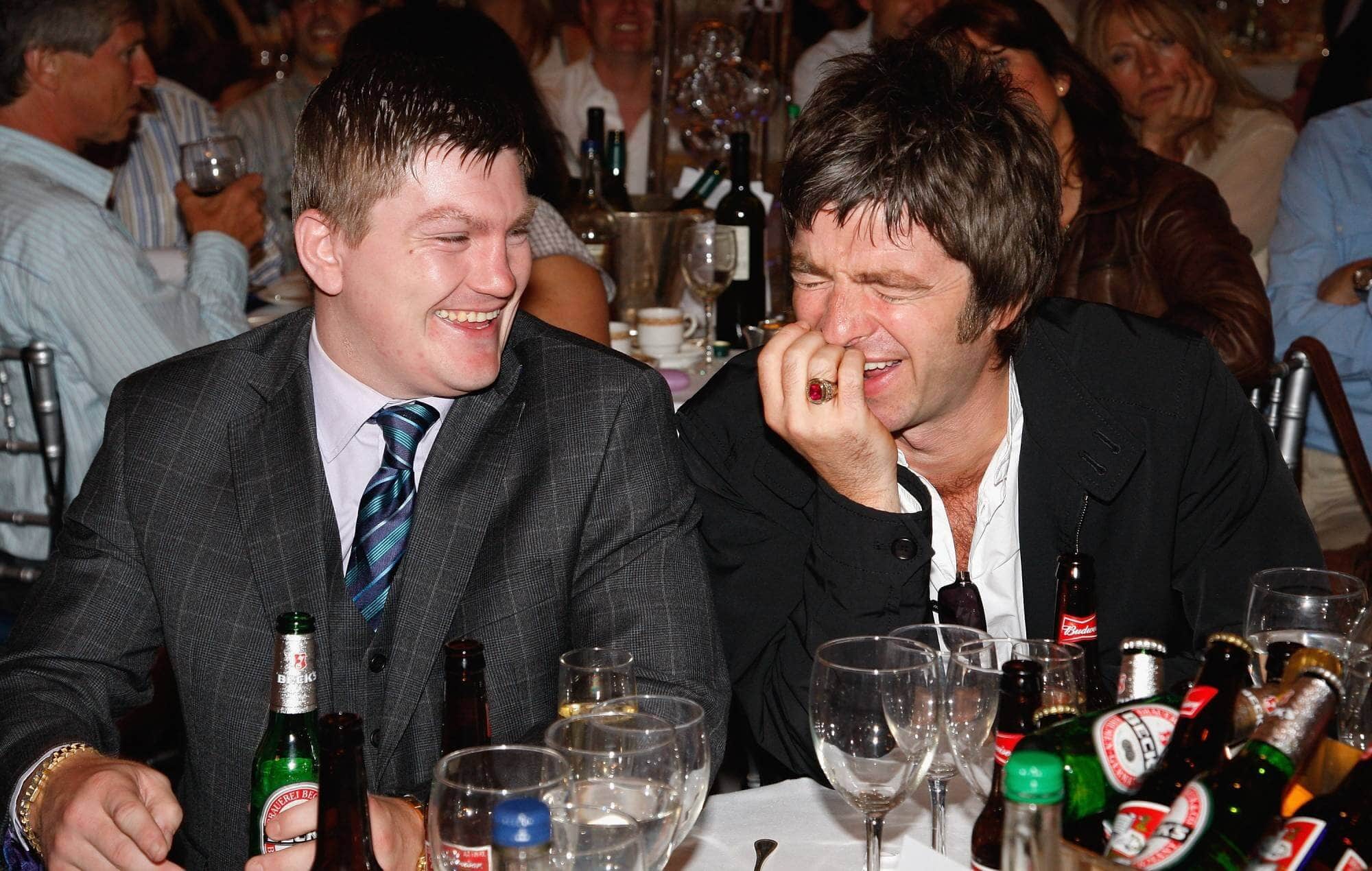 Noel Gallagher and Ricky Hatton together