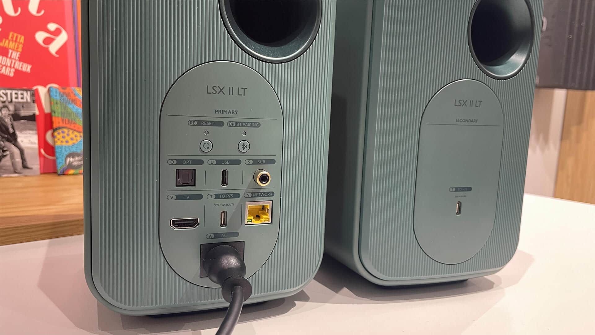 Rear panel shows the LSX II LT’s connectivity options.