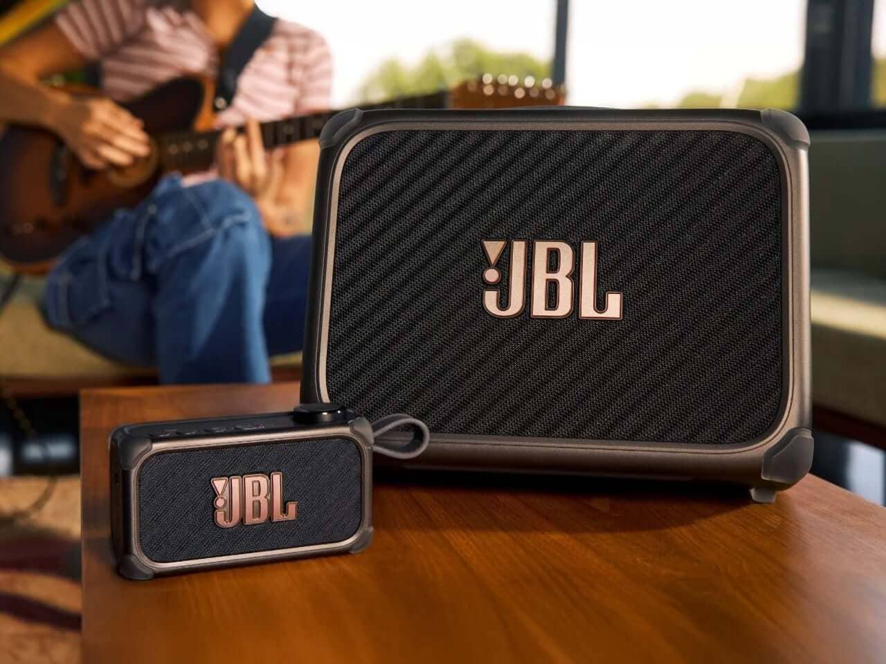 JBL BandBox AI Speaker showcasing sleek design
