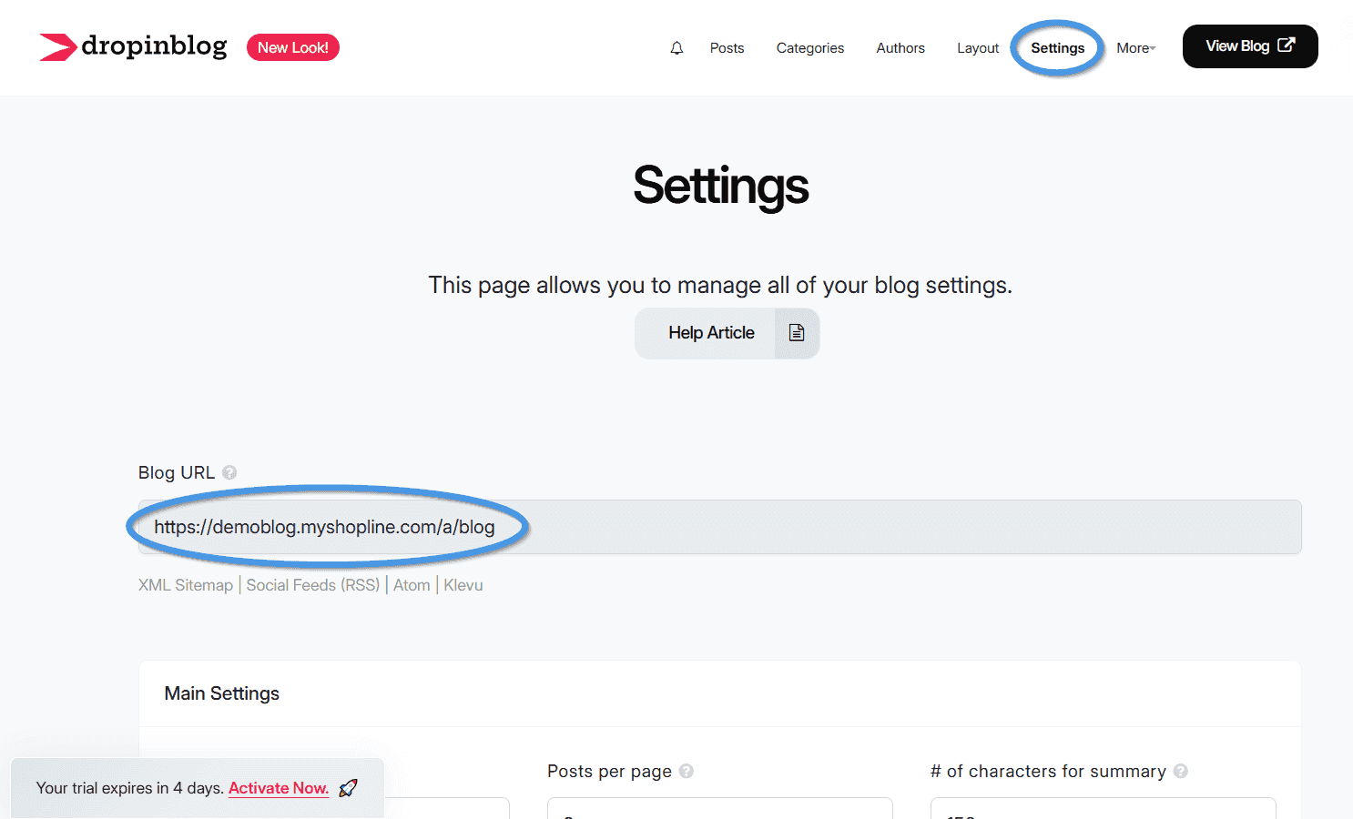 Shopline blog install step