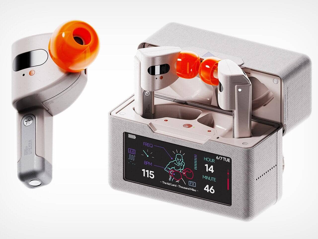 BD-1 Earbuds Vintage Tech Aesthetic