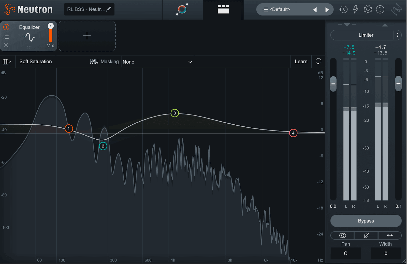Cut some of the low mids and boost the upper mids where attack resides to get a balanced bass sound
