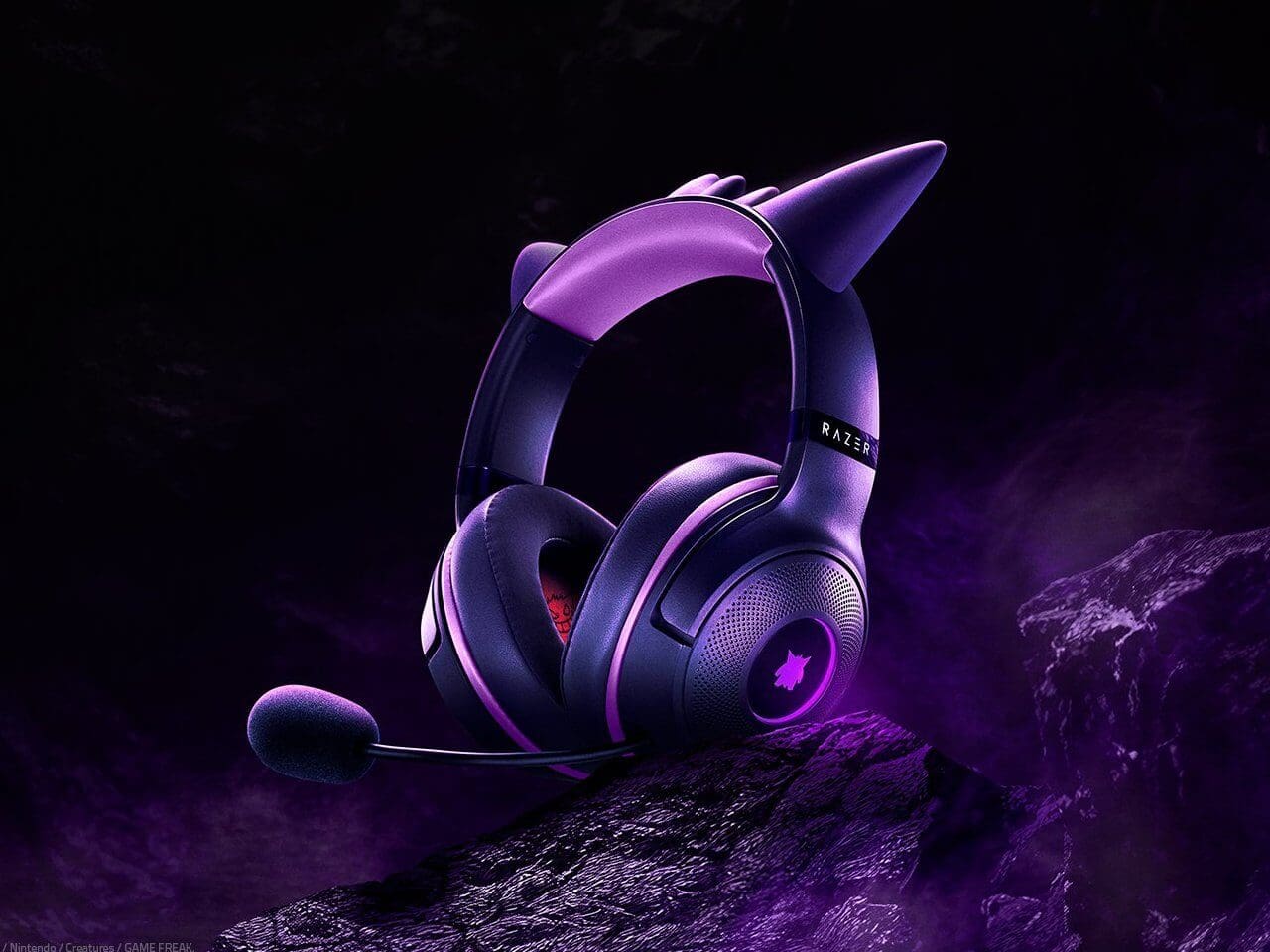 Final look at the Razer Kraken Kitty V2 Gengar Edition headset