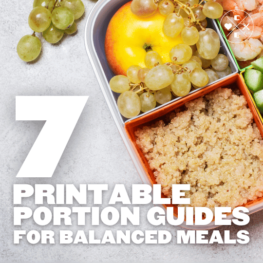 7 Printable Portion Control Guides for Balanced Meals