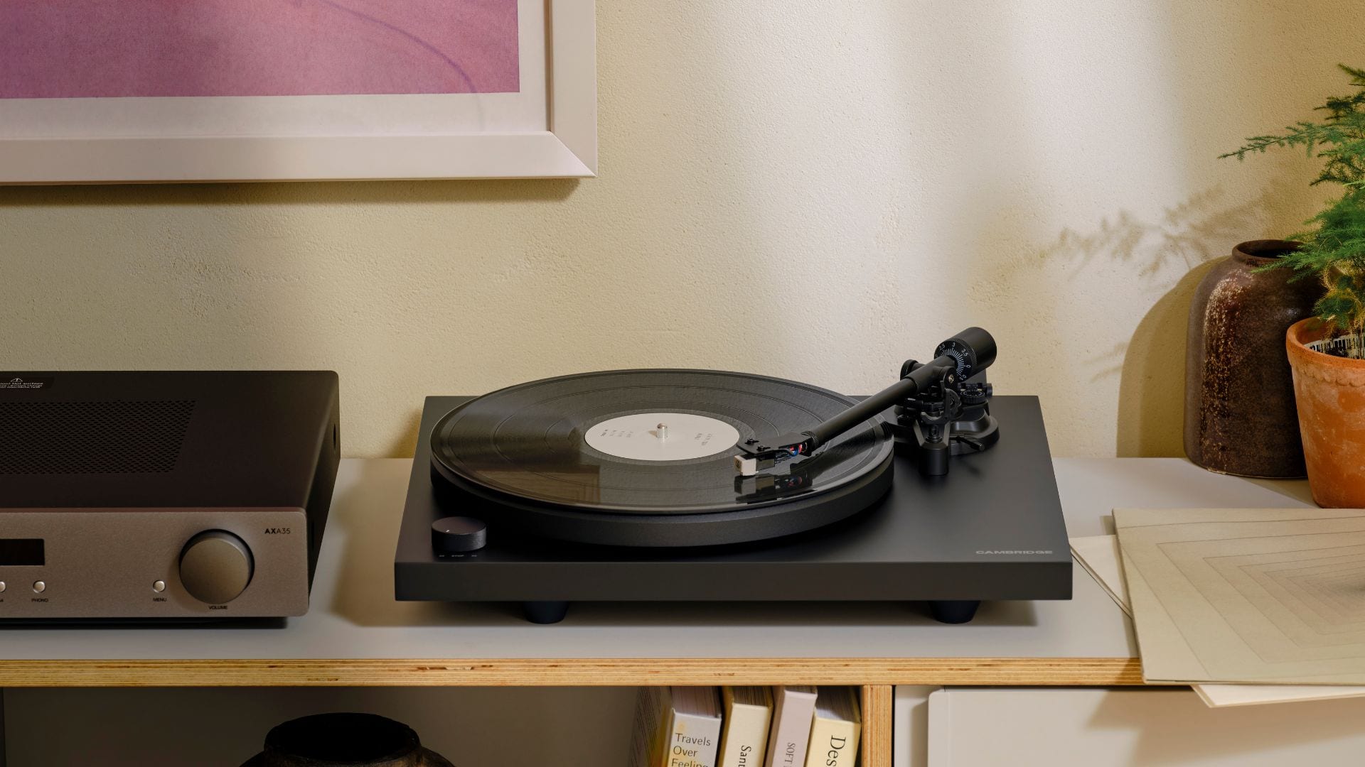Cambridge Audio Spira turntable in a listening space
