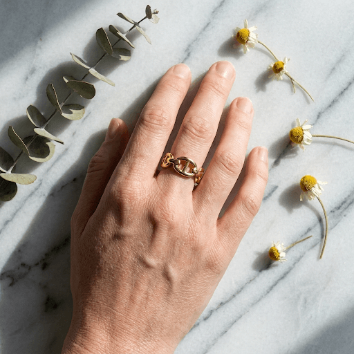 Bold Mariner Chain Link Ring