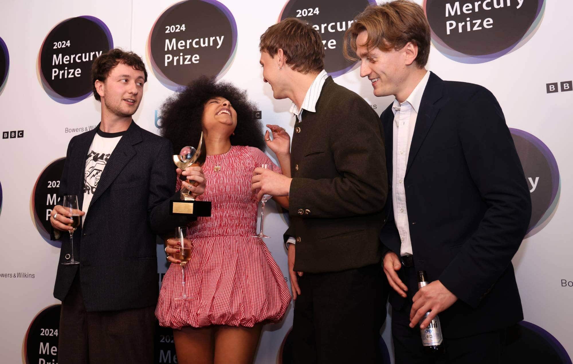 English Teacher after winning the Mercury Music Prize 2024