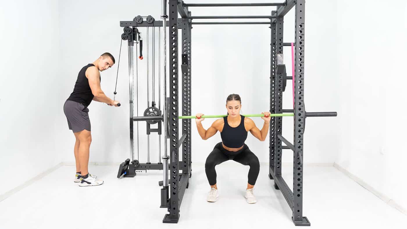 Power Rack Workout im Home Gym