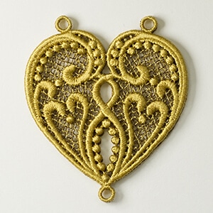 Dramatic Heart Necklace – Video Tutorial & FREE Design by Sonia Showalter