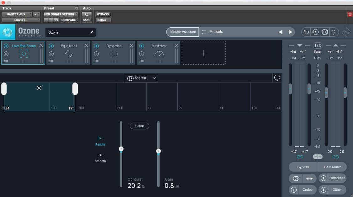 Ozone's Low End Focus module