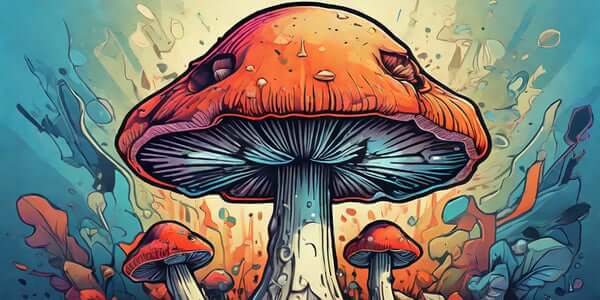Magic Mushrooms Illustration