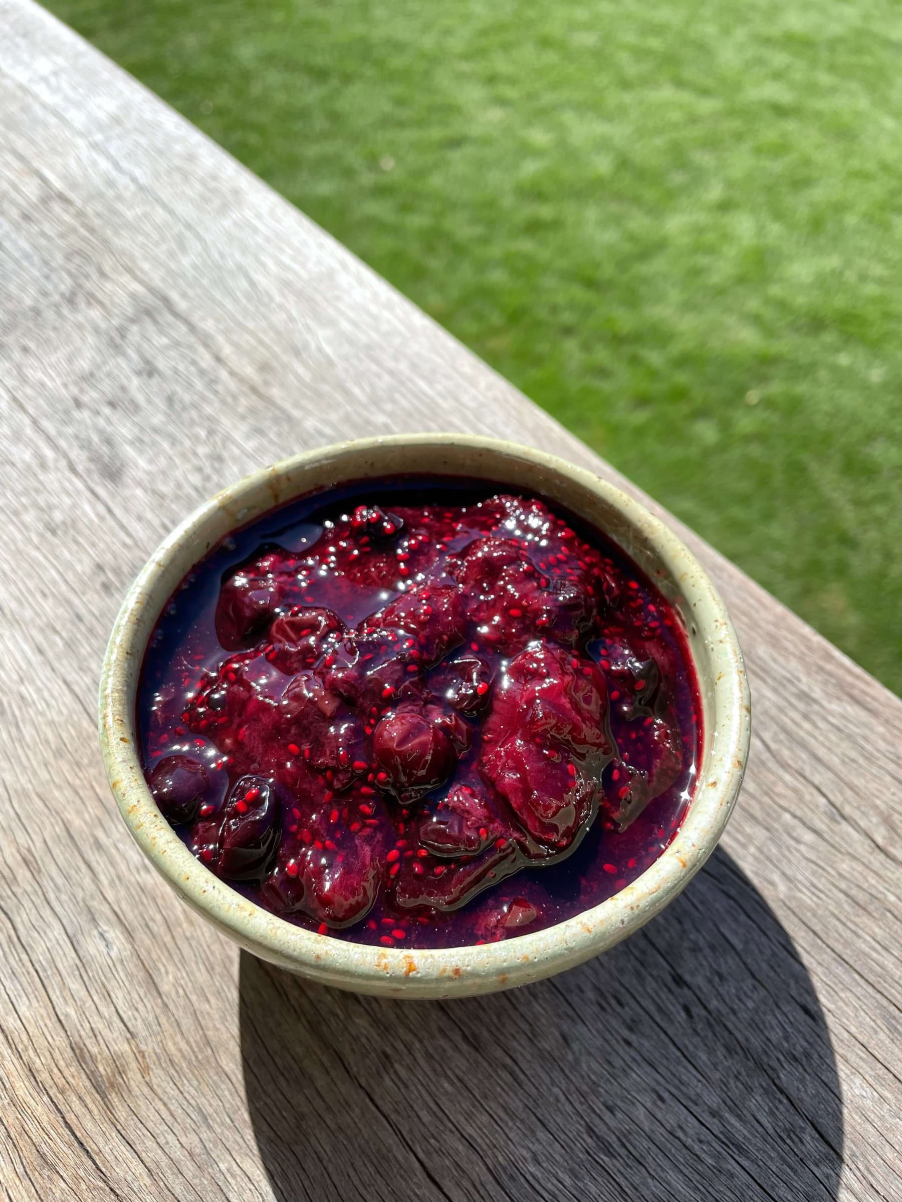 2 x Chia Jam Recipes - fresh, frozen and sugar free option (V, VG, DF, GF)