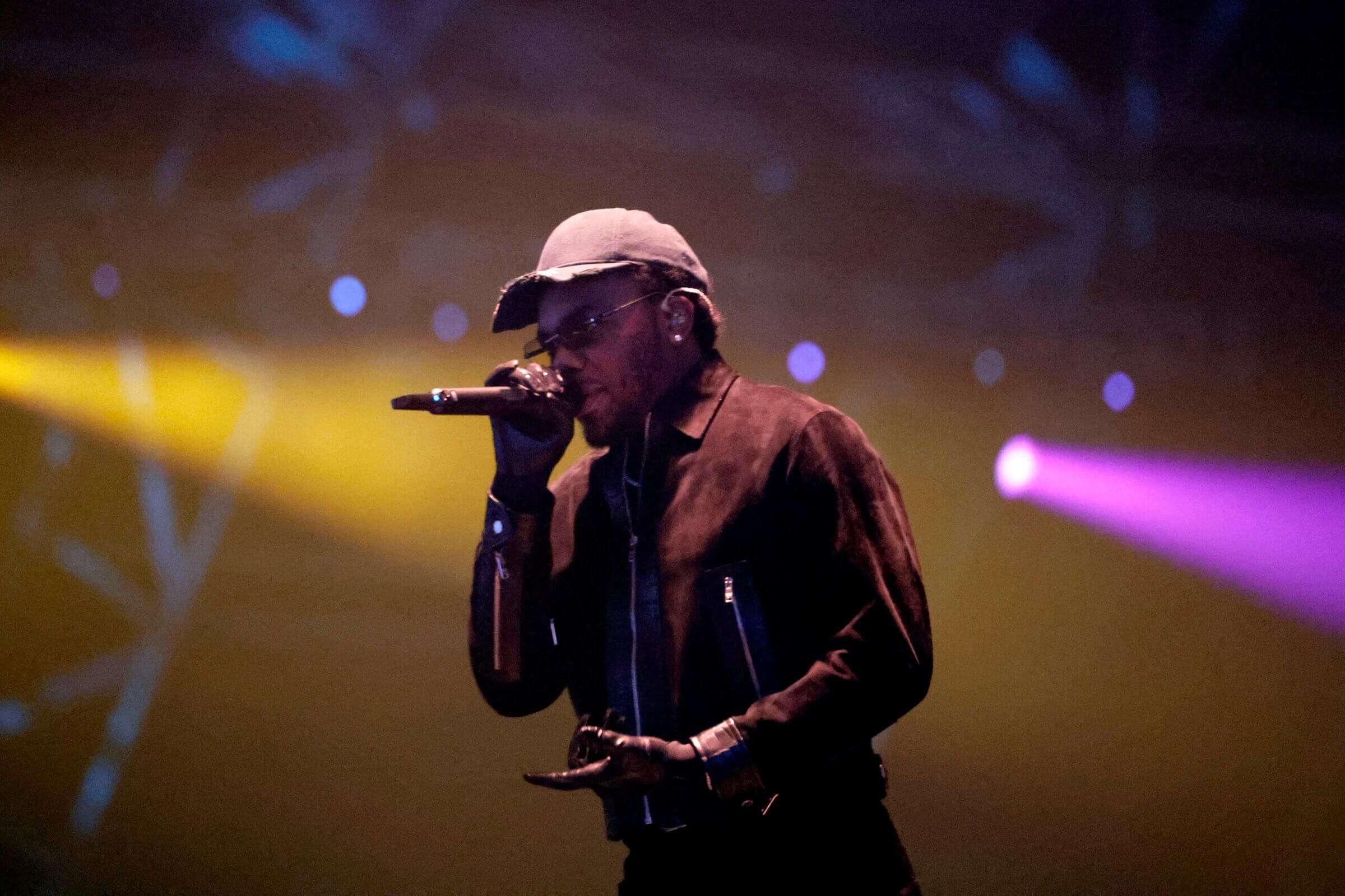 Baby Keem performing in Las Vegas, February 2024