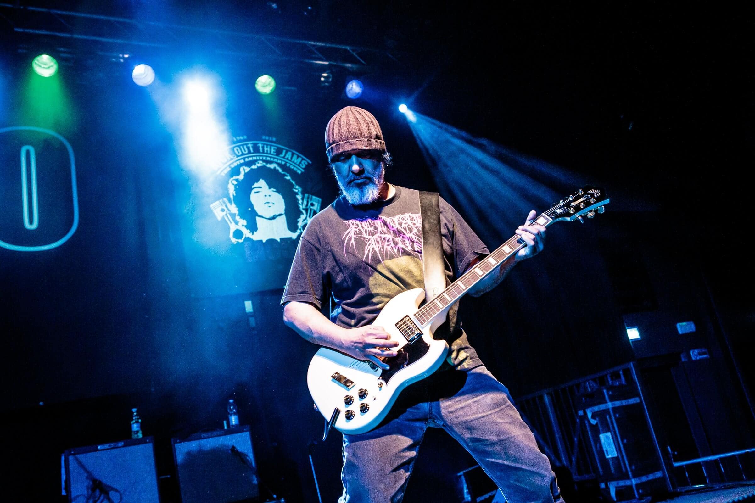 Kim Thayil in 2018, captured in a dynamic portrait