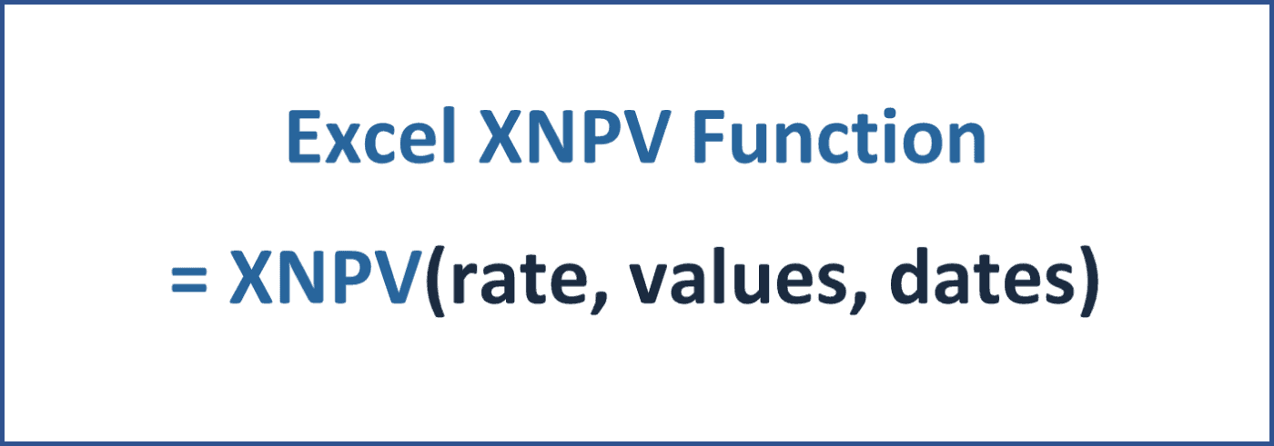XNPV Function - Financial Modeling