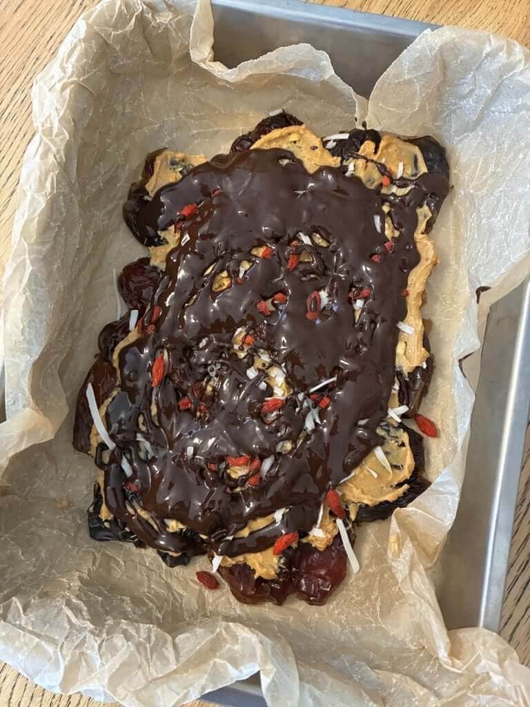 Wholesome Snickers Date Bark
