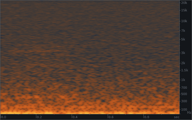 Broadband noise in the RX spectrogram