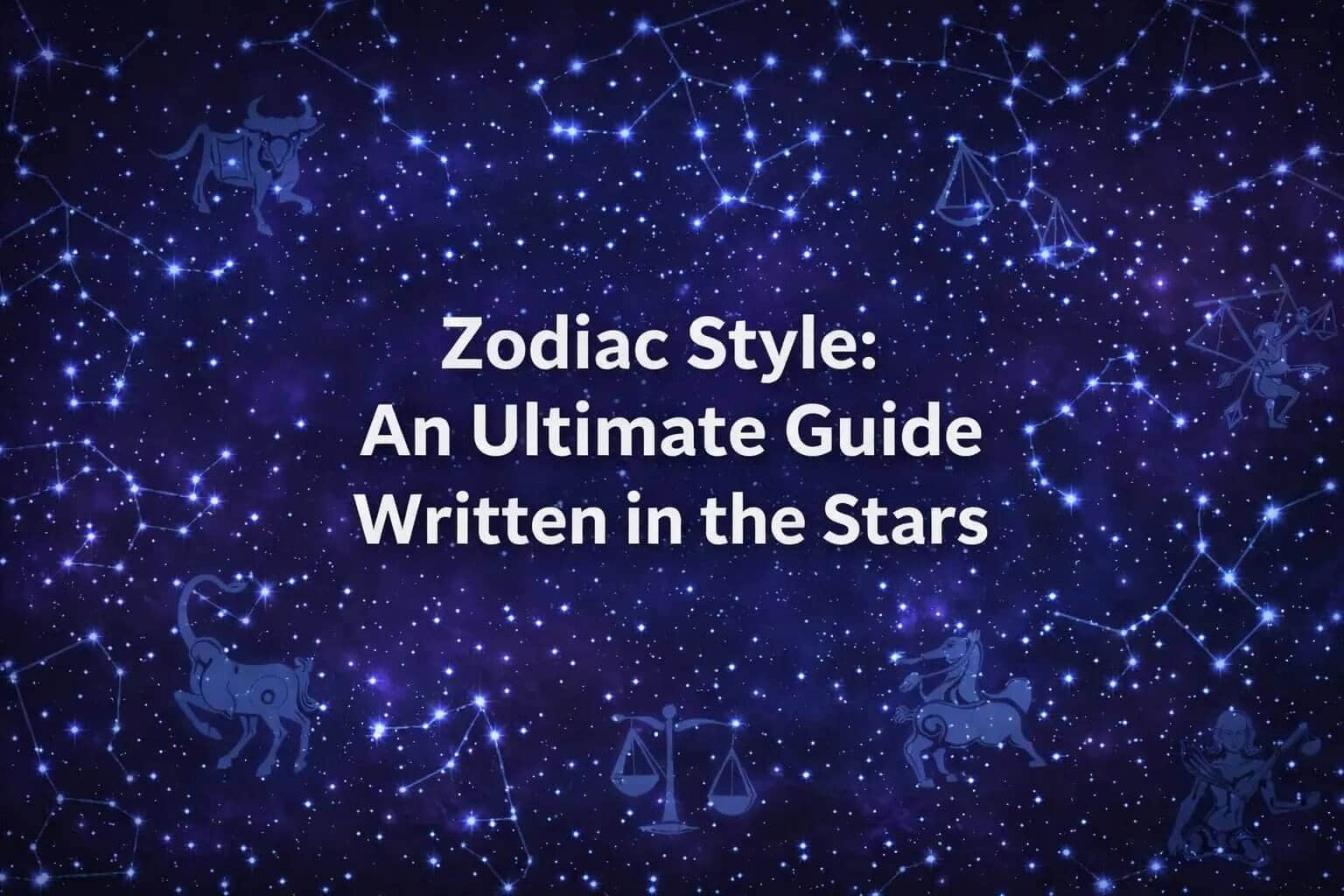 Zodiac Style: An Ultimate Guide Written in the Stars