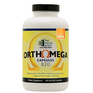 Orthomega 820 by Ortho Molecular Products – Premium Fish Oil for Heart, Brain & Joint Health