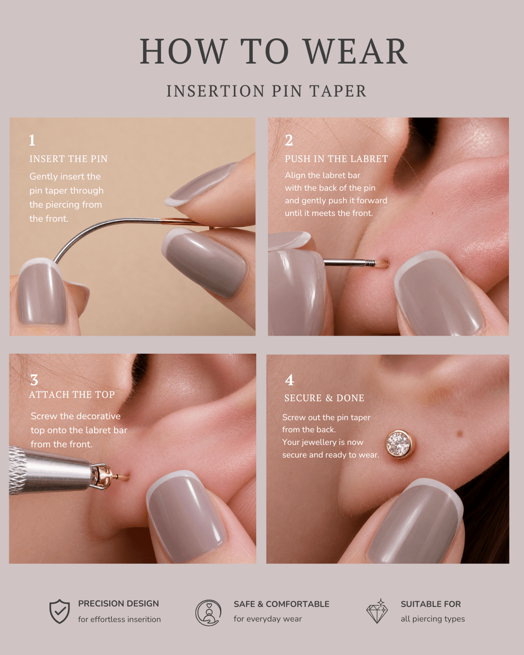 How to Easily Wear Flatback Earrings with the VUOI FlatBack Earring Insertion Tool Kit