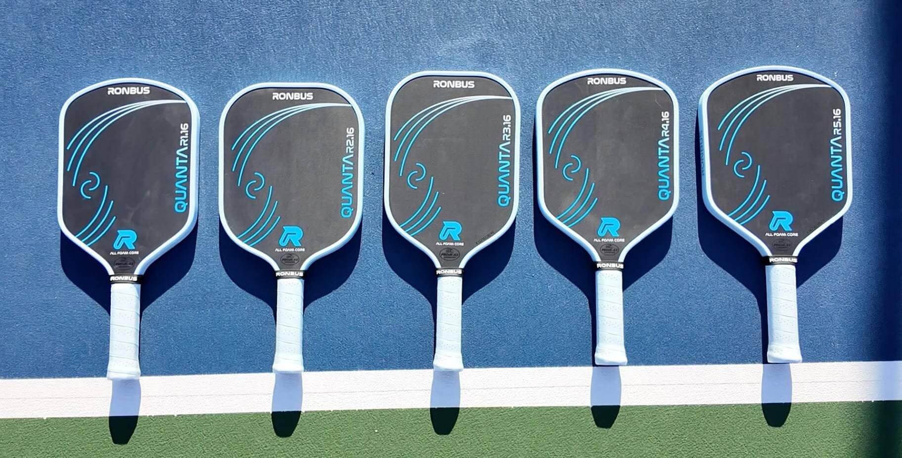control pickleball paddles Ronbus Quanta series for touch feedback and spin