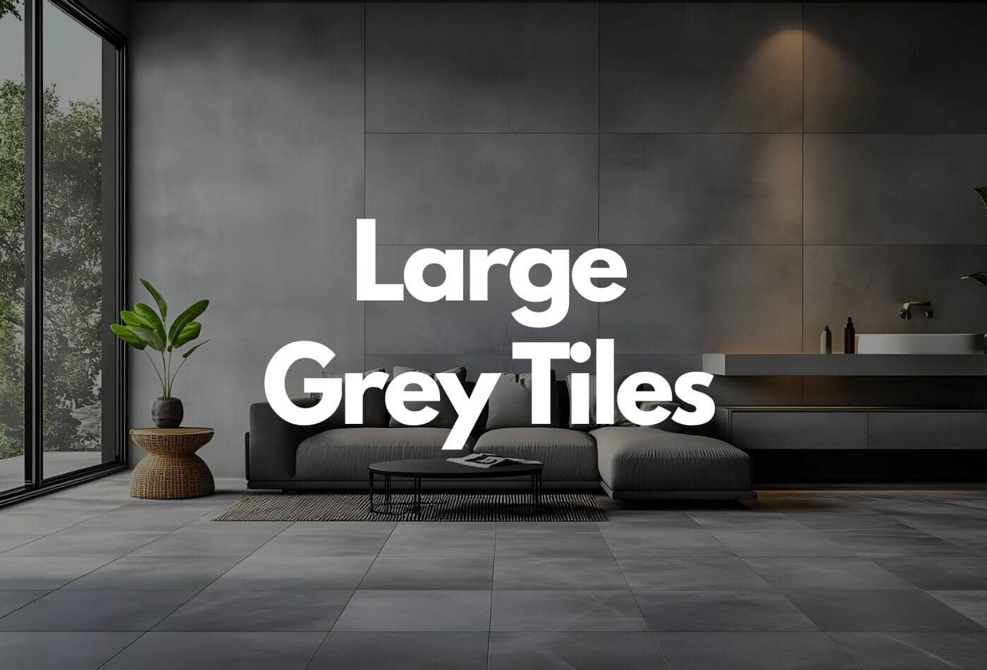 large grey tiles