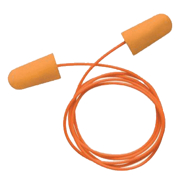 Disposable foam earplugs for pressure washing