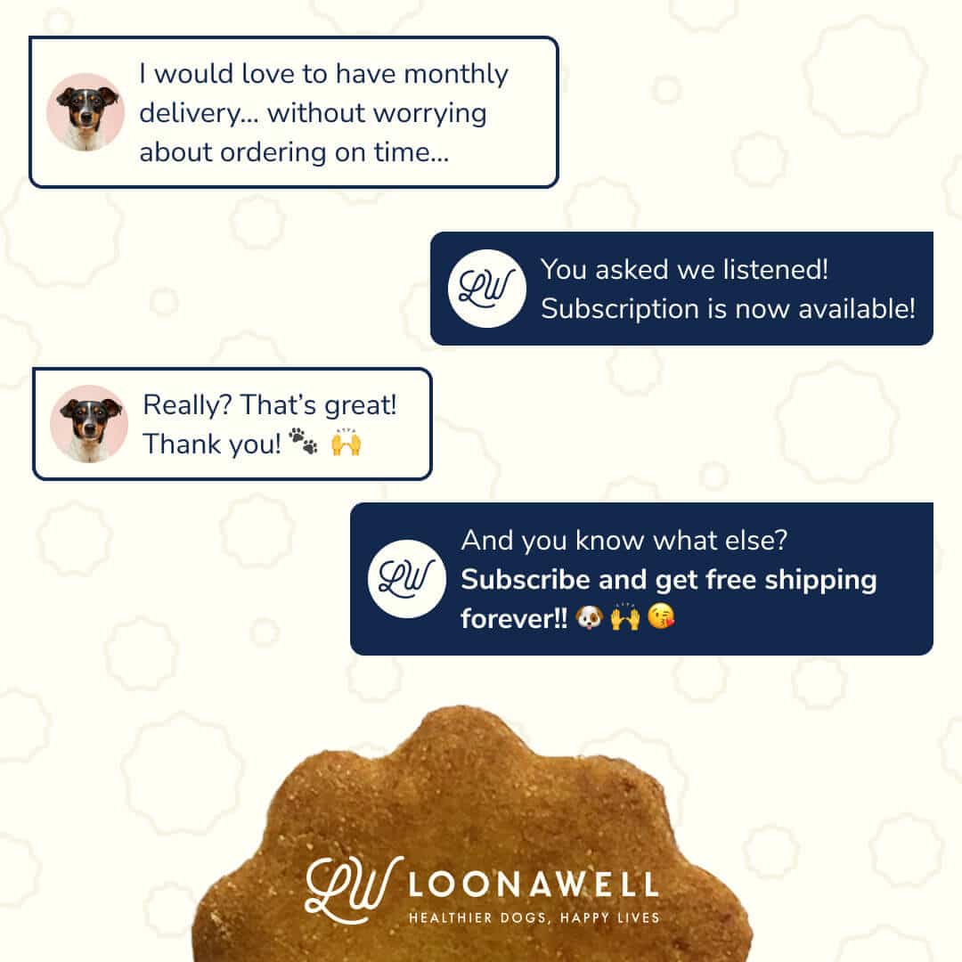 Freshly Baked Dog Treats: Subscription & Free Shipping!