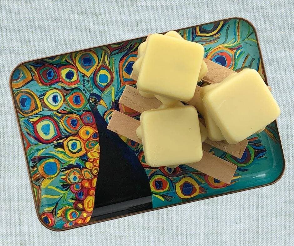 Homemade shea butter bath melts by Loving Essential Oils