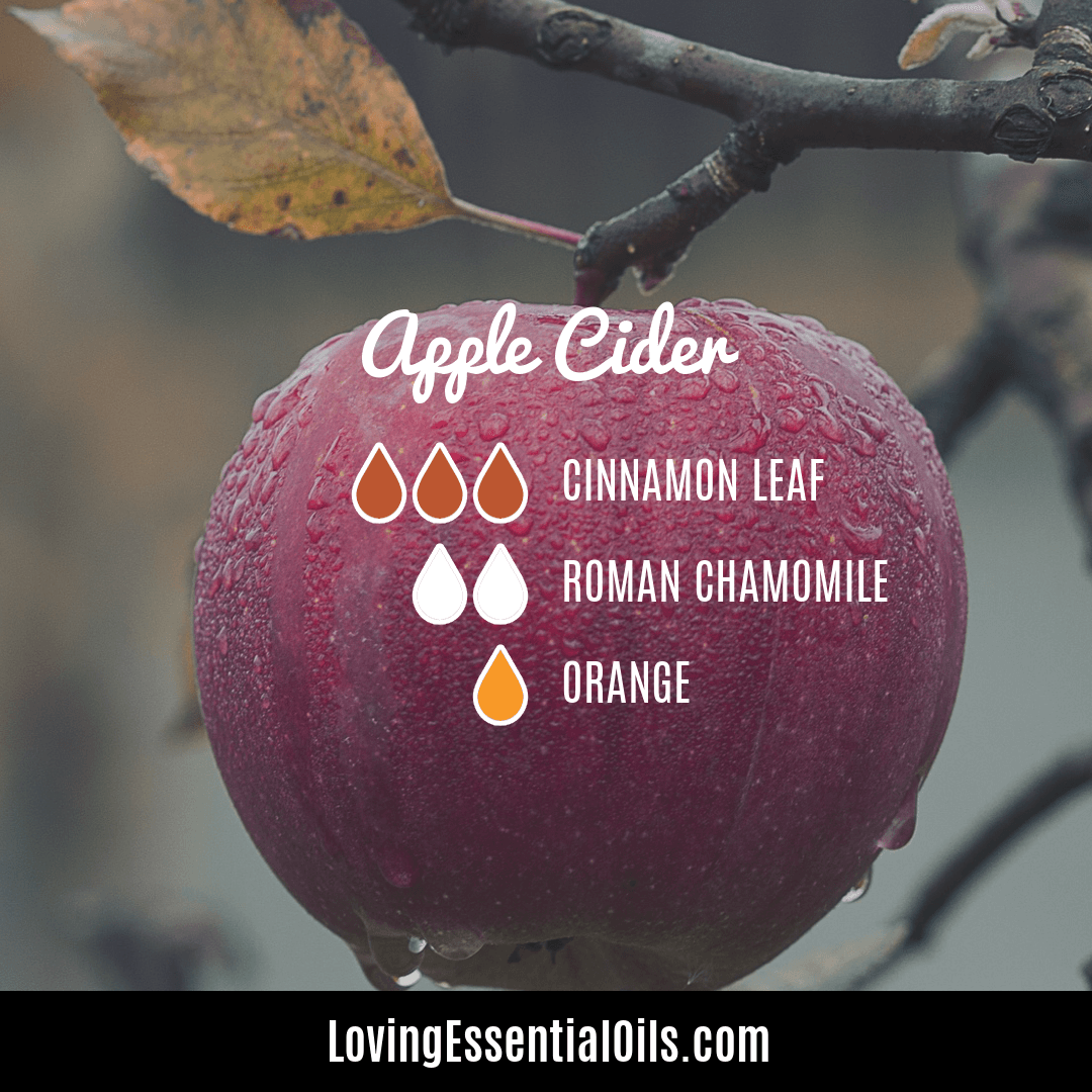 Apple Cider Halloween diffuser blend with cinnamon leaf, Roman chamomile and orange by Loving Essential Oils