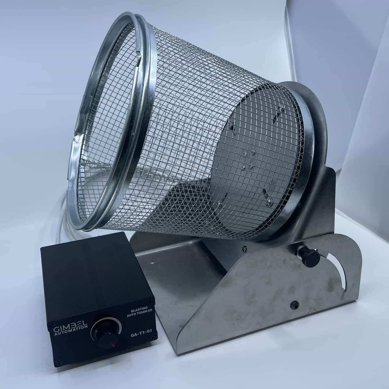 Gimbel Automation's Automatic Tumble Basket for Sand Blasting