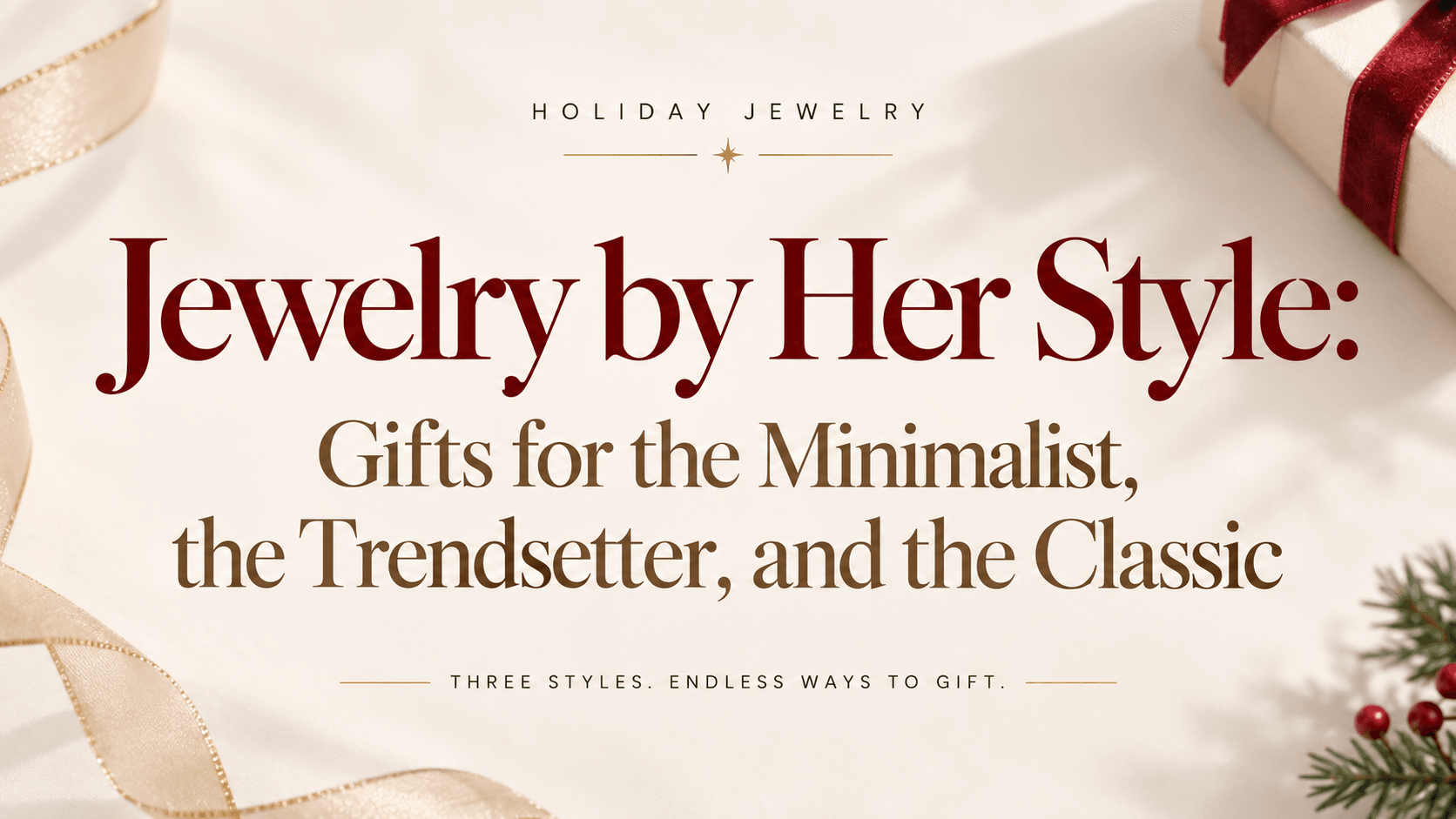 Holiday Jewelry by Her Style: Gifts for the Minimalist, the Trendsetter, and the Classic