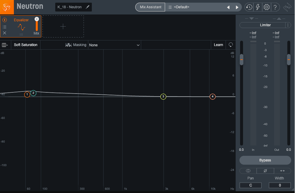Subtle kick drum equalization in Neutron