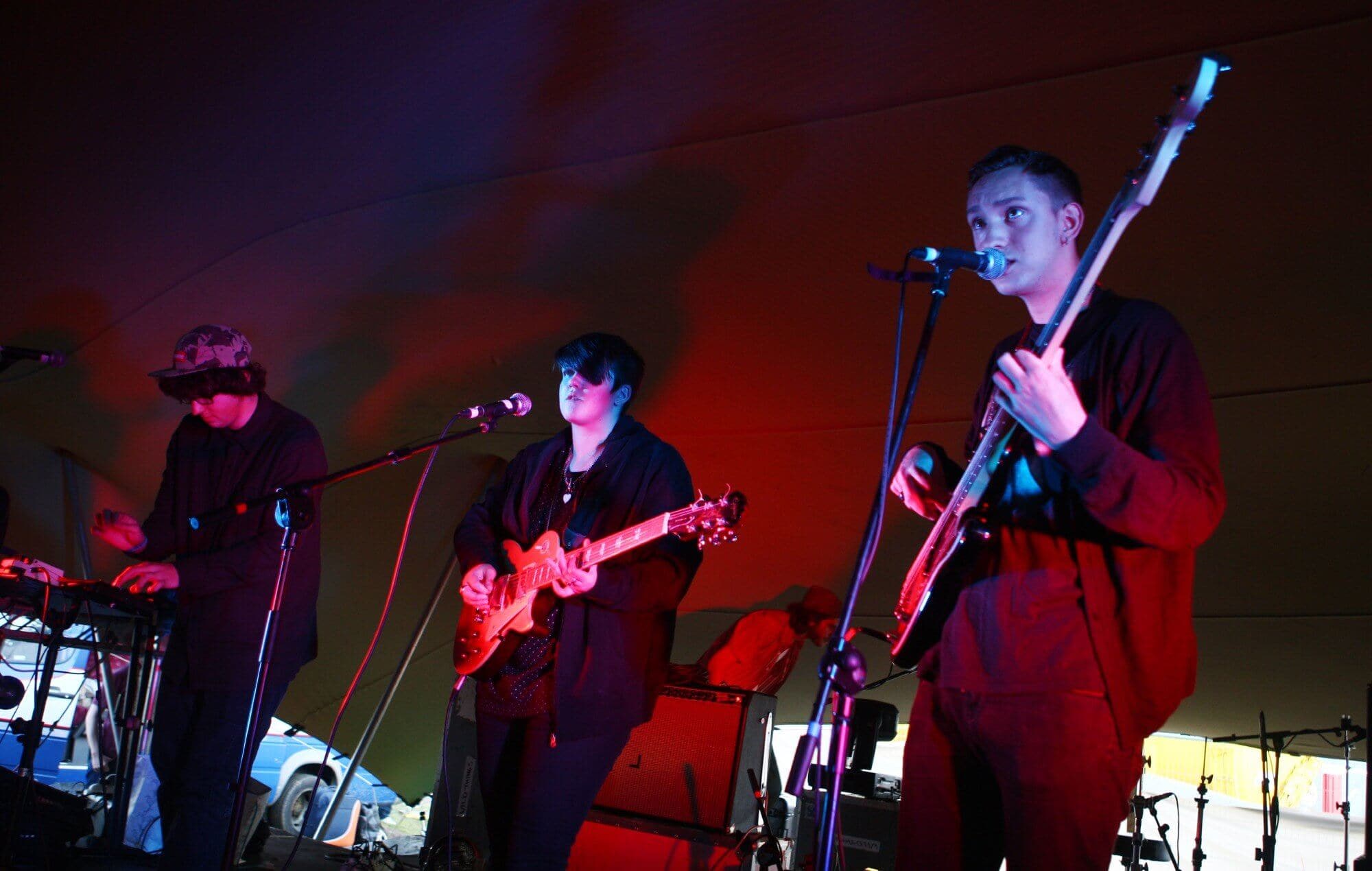 The xx performing live in 2009