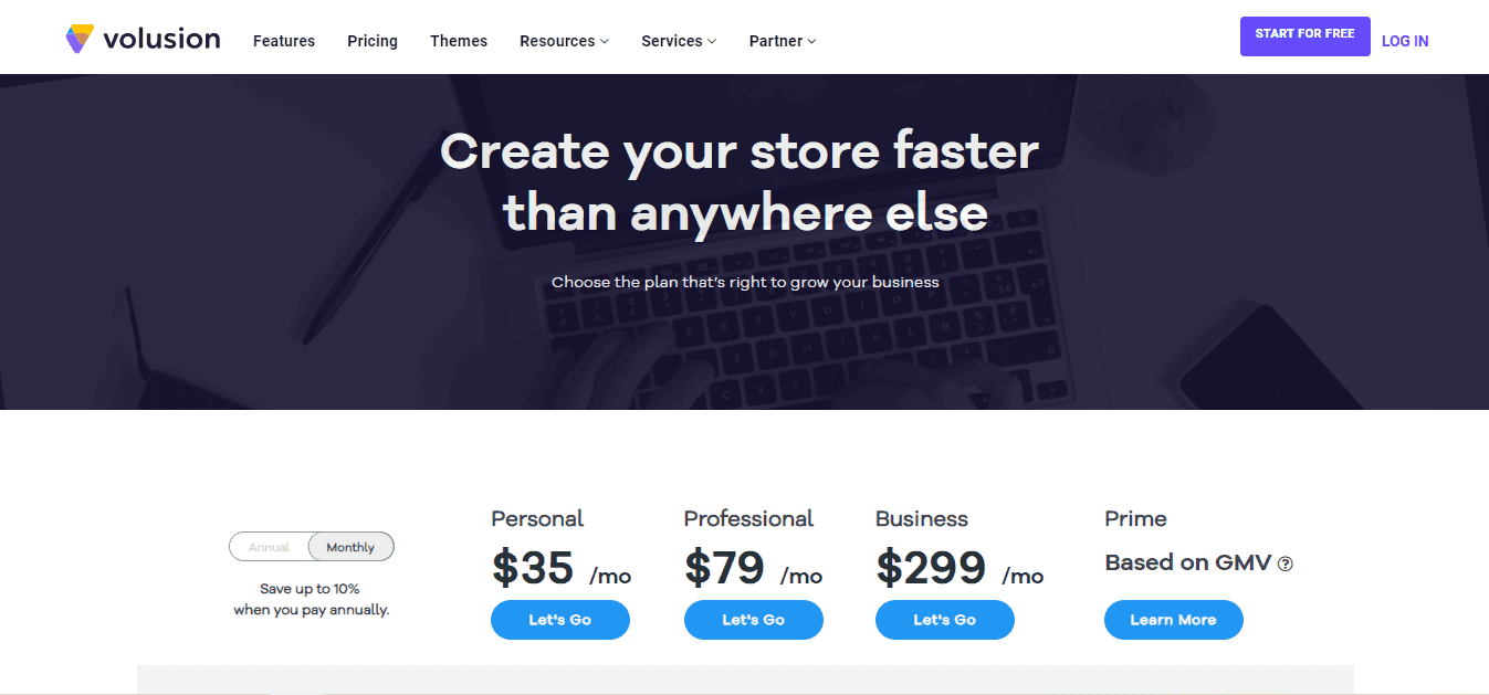 Volusion pricing