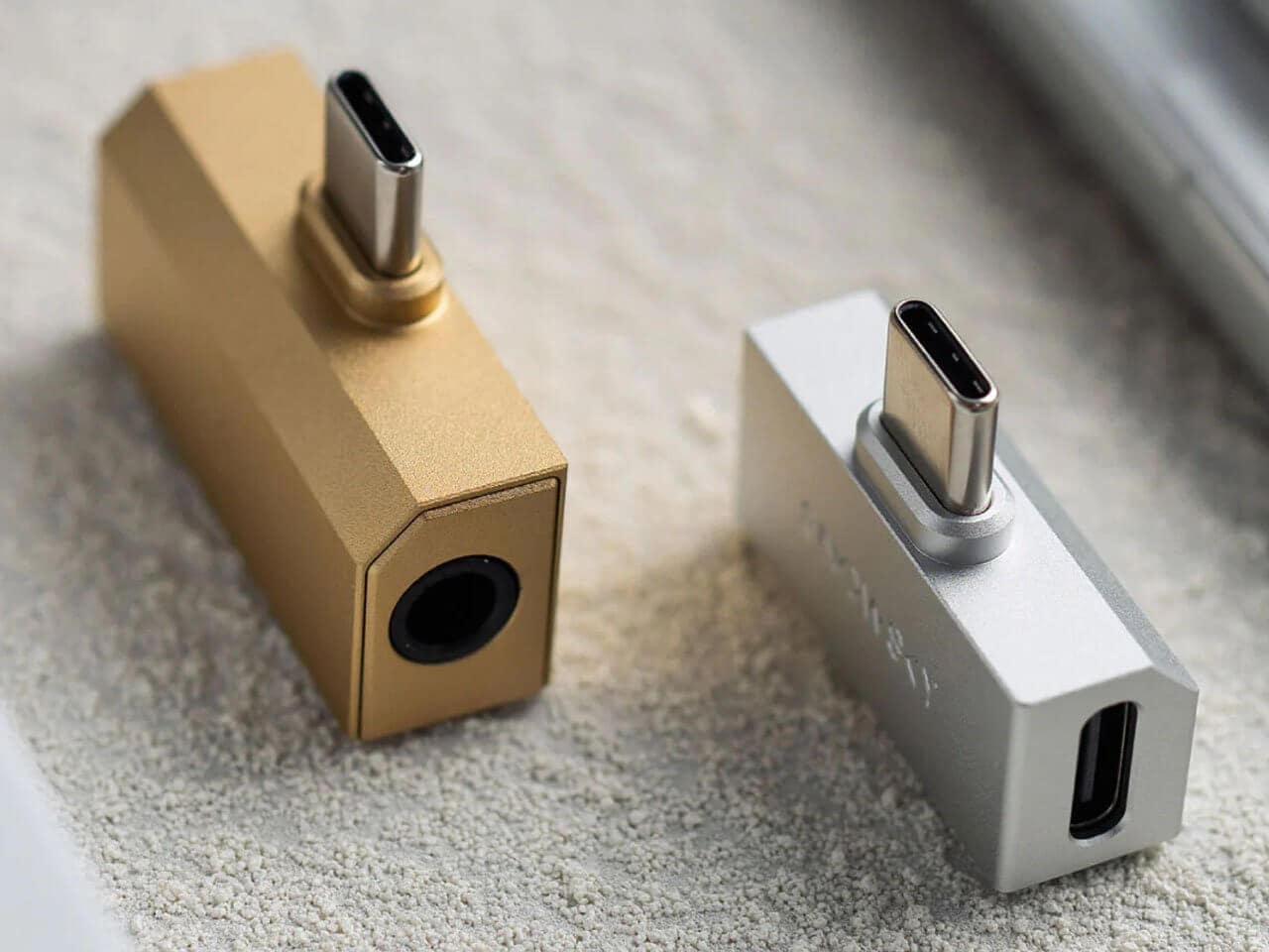 Fiio Snosky TINY dongle DAC resting on a flat surface