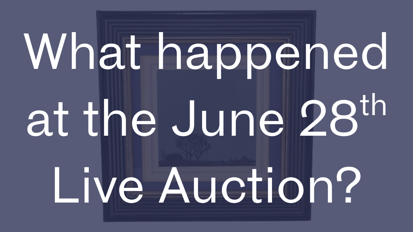 June 28th Live Auction Results