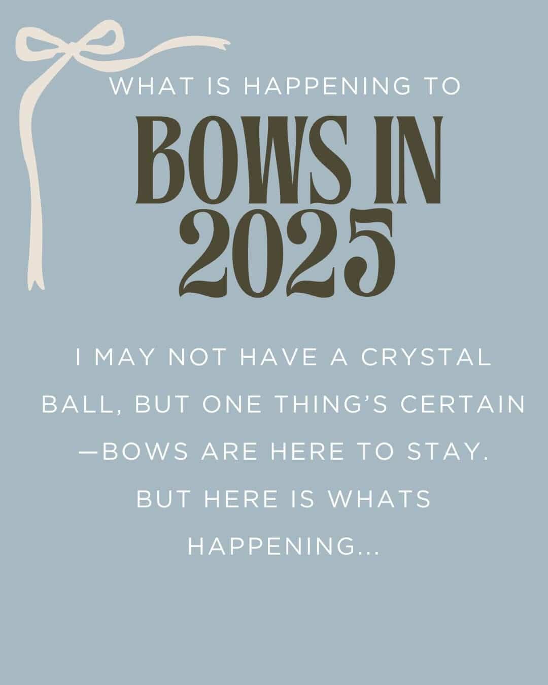 What’s Happening to Christmas Bows in 2025