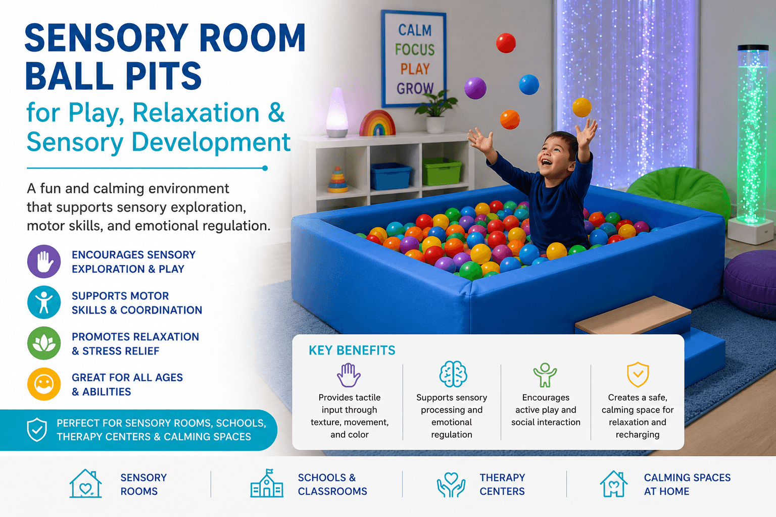 Sensory Room Ball Pits for Play, Relaxation, and Sensory Development