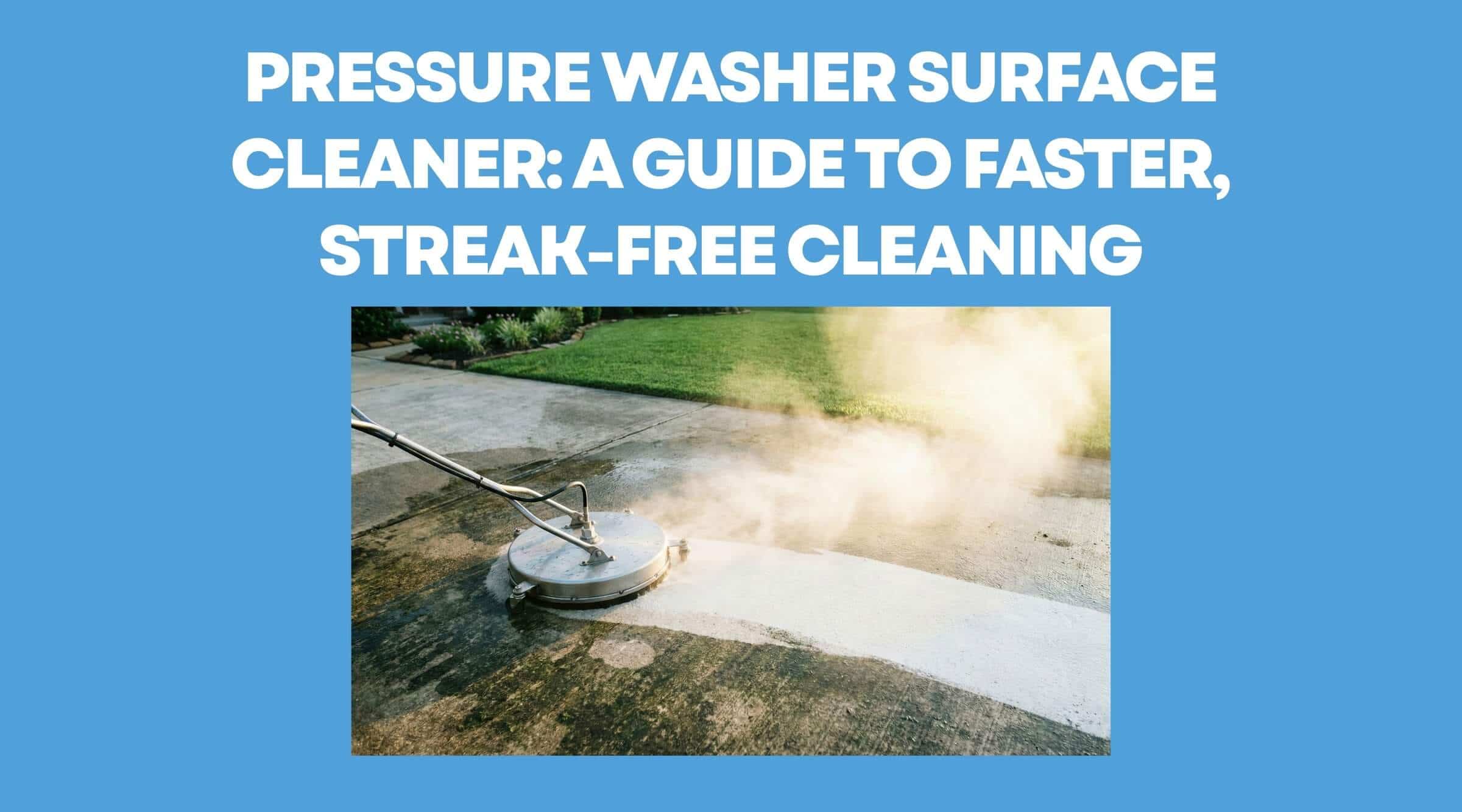 Pressure Washer Surface Cleaner: A Guide to Faster, Streak-Free Cleaning